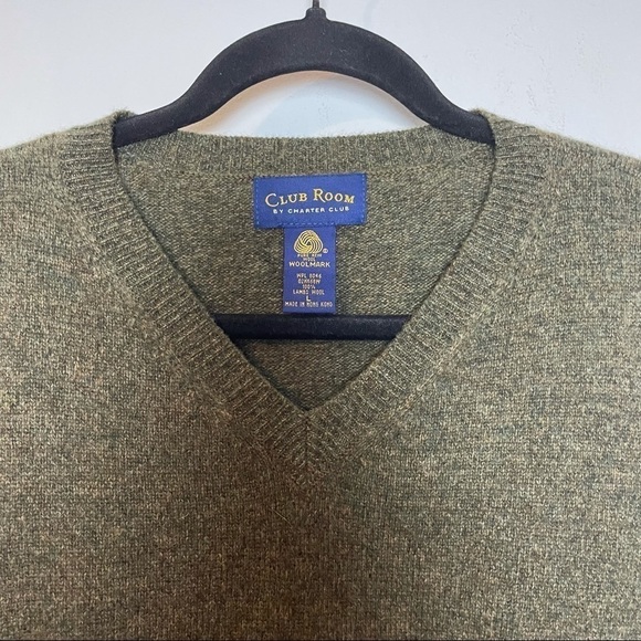 Club Room By Charter Club 100% Lambswool Vest Sz.L - Picture 3 of 7